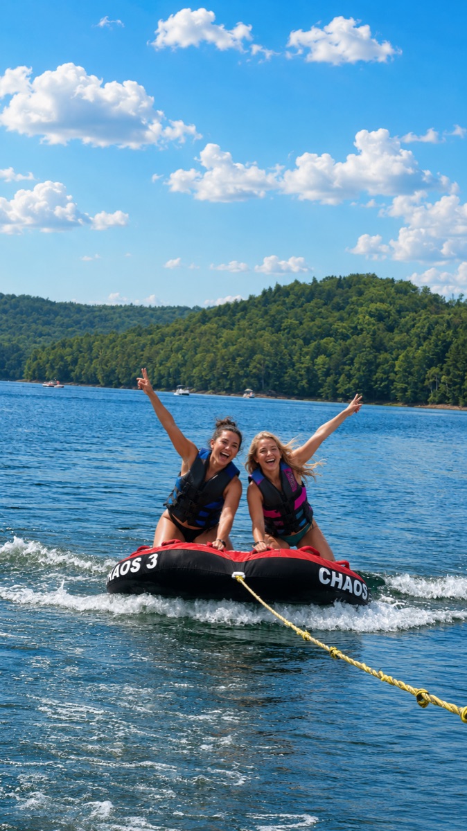 Tubing on Harriman Reservoir